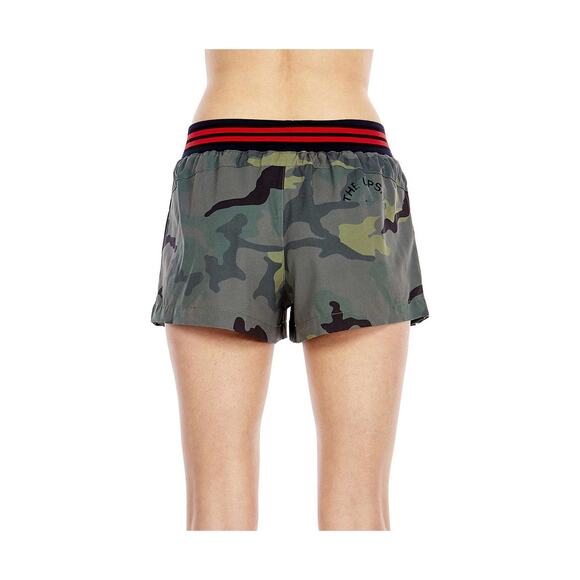 The Upside Green Camo Pleated Shorts 6 Military Chic Y2K Utility Gorpcore Street - Picture 2 of 8